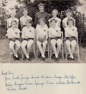 Netball Team 1955-56 Netball Team 1955-56 | Thanks to Ina Pike