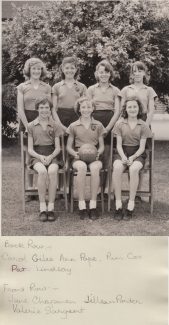 Netball Team 1960 Netball Team 1960 | Thanks to Ina Pike