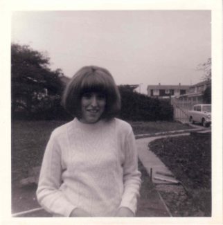 Me on the new path  leading to Bourne Close 1966 | Nina Humphrey