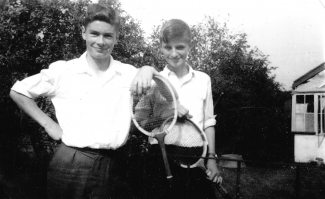Best friend Michael Pratt and my self ready for a game Best friend Michael Pratt and my self ready for a game | Peter Sloper