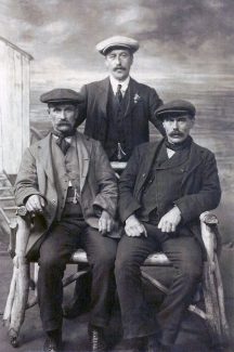 George and Louisa's 3 sons, standing Thomas, seated on left George, and on right my grandfather Edwin George and Louisa's 3 sons, standing Thomas, seated on left George, and on right my grandfather Edwin | Ellen English Family