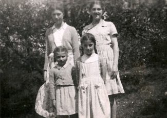 The Four Burr girls c.1951at White Cottage Nightingale Ave The Four Burr girls c.1951at White Cottage Nightingale Ave | Ellen English Family